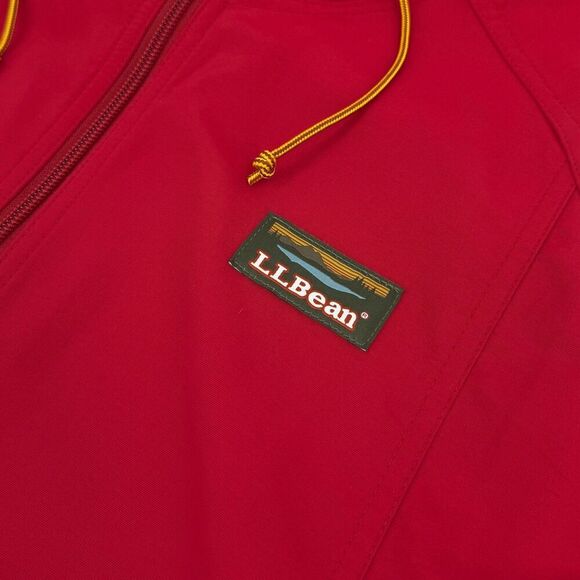 L.L. Bean Men's Mountain Classic Anorak Jacket Blue Red Colorblock Medium Tall - Picture 7 of 11